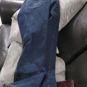 Levi's Men's 505 Deep Blue Relaxed Jeans 36x30